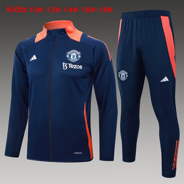 Niños Chandal Manchester United 2024-25 Azul Naranja 3